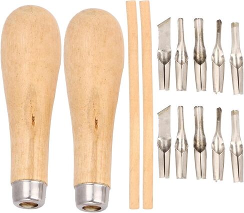 Acouto Multifunctional Linoleum Cutter Set with 5 Different Blades for Woodworking, DIY Carving, and Engraving Craft Projects in Saudi Arabia