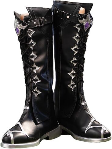 KIRA KIRA Genshin Flins Cosplay Shoes Doki Kyryll Chudomirovich Flins Shoes for Halloween Cosplay Party Song of The Welkin Moon in Saudi Arabia