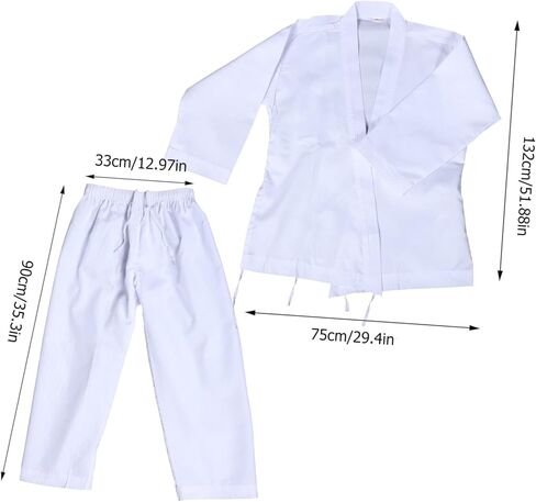 minkissy Unisex Adult Karate Uniform Set for Taekwondo Training Lightweight Fabric Includes Belt Comfortable Fit for Martial Arts Practice in Saudi Arabia