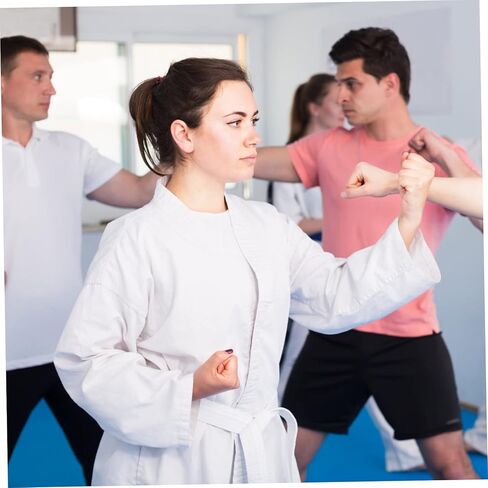 minkissy Unisex Adult Karate Uniform Set for Taekwondo Training Lightweight Fabric Includes Belt Comfortable Fit for Martial Arts Practice in Saudi Arabia