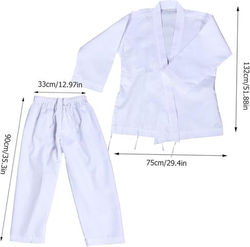 1Set Adult Taekwondo Uniform Comfortable Karate Costume for Training Portable Sports Outfit with Elasticated Pants and Quick Drying for Martial Arts Practice in Saudi Arabia