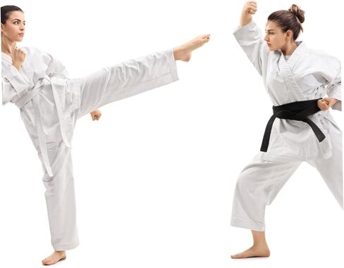 1Set Adult Taekwondo Uniform Comfortable Karate Costume for Training Portable Sports Outfit with Elasticated Pants and Quick Drying for Martial Arts Practice in Saudi Arabia