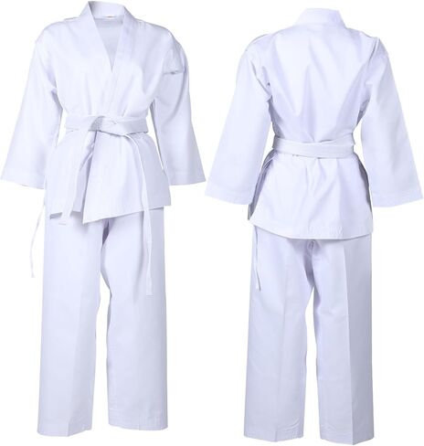1Set Adult Taekwondo Uniform Comfortable Karate Costume for Training Portable Sports Outfit with Elasticated Pants and Quick Drying for Martial Arts Practice in Saudi Arabia