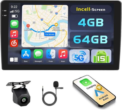 4+64G 9'' Android 15 Car Stereo for Honda Odyssey EX-L 2011-2017 in Kuwait