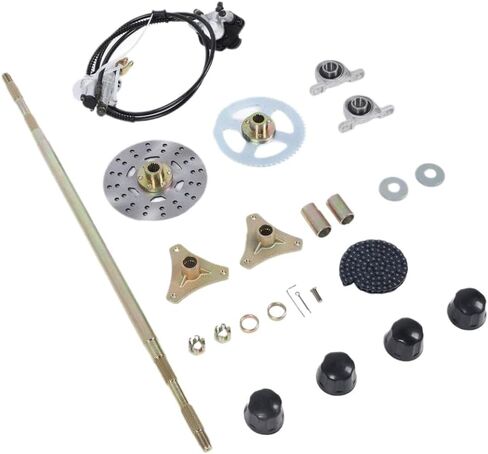 29in الذهاب كارت الخلفية لايف المحور مجموعة تجميع المحور سلاسل الاضراس قرص فرامل الفرجار محاور العجلات متوافق مع 50cc 70cc 90cc ATV in Kuwait