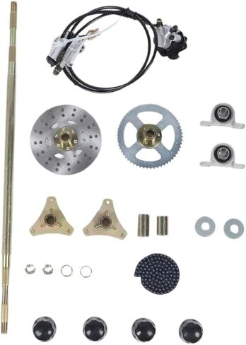 29in الذهاب كارت الخلفية لايف المحور مجموعة تجميع المحور سلاسل الاضراس قرص فرامل الفرجار محاور العجلات متوافق مع 50cc 70cc 90cc ATV in Kuwait