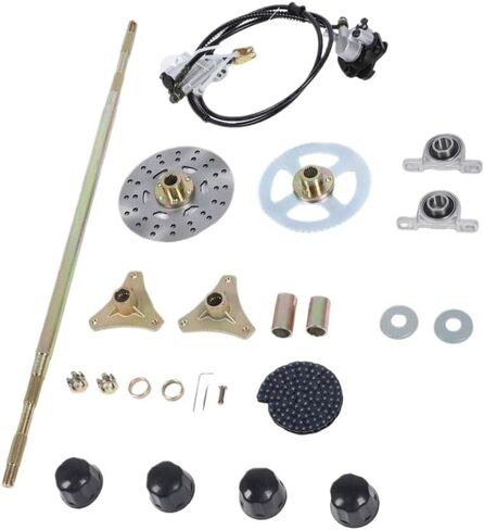 29in الذهاب كارت الخلفية لايف المحور مجموعة تجميع المحور سلاسل الاضراس قرص فرامل الفرجار محاور العجلات متوافق مع 50cc 70cc 90cc ATV in Kuwait