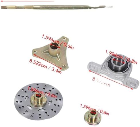 29in الذهاب كارت الخلفية لايف المحور مجموعة تجميع المحور سلاسل الاضراس قرص فرامل الفرجار محاور العجلات متوافق مع 50cc 70cc 90cc ATV in Kuwait