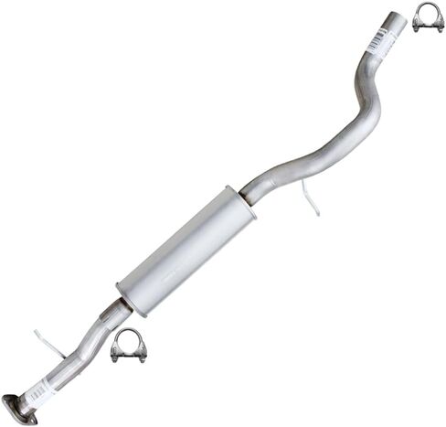 العادم الشمالي الشرقي | أنبوب مرنان العادم من الفولاذ المقاوم للصدأ متوافق مع Hummer H3 2006 3.5L | H3 2007-2010 3.7 لتر | مشابك مجانية متضمنة | قطع غيار السيارات in Kuwait