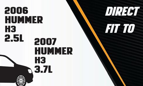 العادم الشمالي الشرقي | أنبوب مرنان العادم من الفولاذ المقاوم للصدأ متوافق مع Hummer H3 2006 3.5L | H3 2007-2010 3.7 لتر | مشابك مجانية متضمنة | قطع غيار السيارات in Kuwait