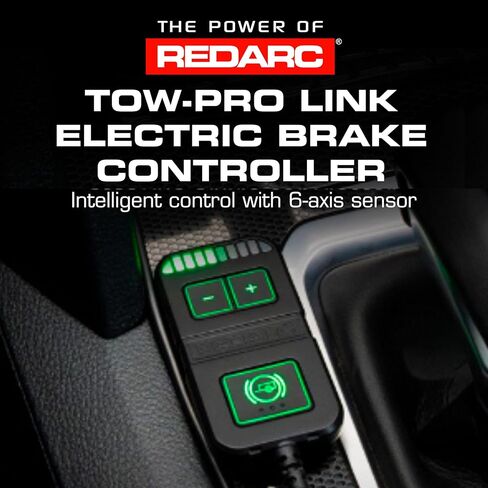وحدة التحكم في فرامل المقطورة الكهربائية REDARC Tow-Pro Link، التحكم في تأرجح المستشعر ذو 6 محاور، أوضاع الكبح المزدوجة، تثبيت التوصيل والتشغيل للسيارات والشاحنات وسيارات الدفع الرباعي، متوافقة مع سحب RV، العربة، المقطورة، القارب in Kuwait