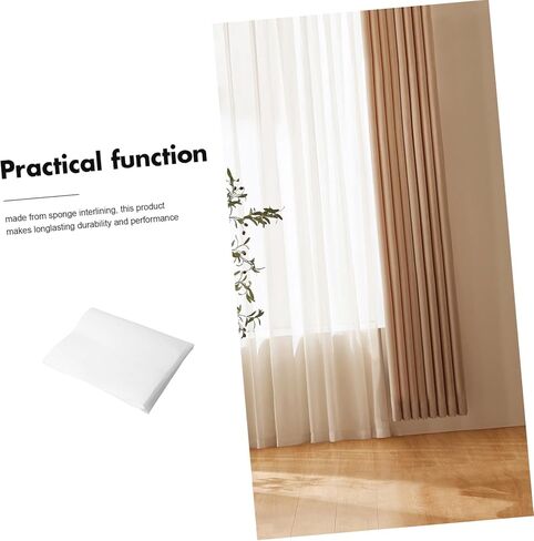 Angoily 1.5m DIY Washable Curtain Lining Cloth Single-Sided Adhesive Interlining Versatile Drapery Support for Custom Window Treatments Soft Sponge Composite in Saudi Arabia