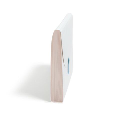 U Brands 13 Pocket Poly Expandable File, 13" x 9.65" x 1.5", Muted Prep Blue Stripes, Letter Size in Saudi Arabia