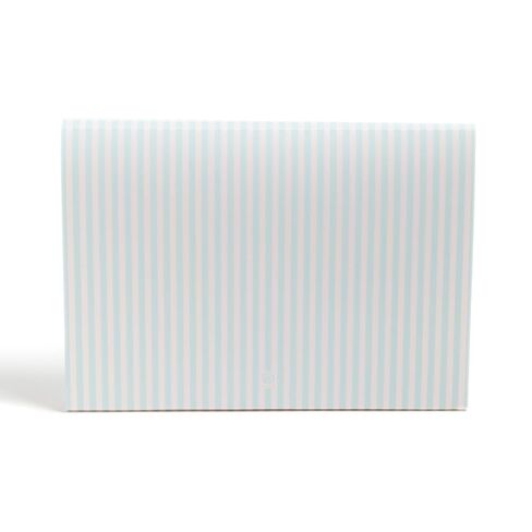 U Brands 13 Pocket Poly Expandable File, 13" x 9.65" x 1.5", Muted Prep Blue Stripes, Letter Size in Saudi Arabia