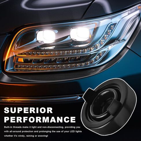 2PCS Car Headlight Dust Caps, High Temperature Resistant Rubber H4 Bulb Dust Cover, Flame Retardant Waterproof Automotive Lamp Protective Cover Replacement for Cars SUVs Trucks in Saudi Arabia