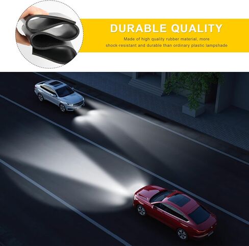 2PCS Car Headlight Dust Caps, High Temperature Resistant Rubber H4 Bulb Dust Cover, Flame Retardant Waterproof Automotive Lamp Protective Cover Replacement for Cars SUVs Trucks in Saudi Arabia