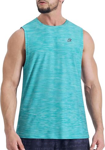 Men's Tank Tops Quick Dry Workout Muscle Gym Sleeveless Shirts UPF 50+ Sun Protection Running Beach Summer Swim Shirts in Kuwait