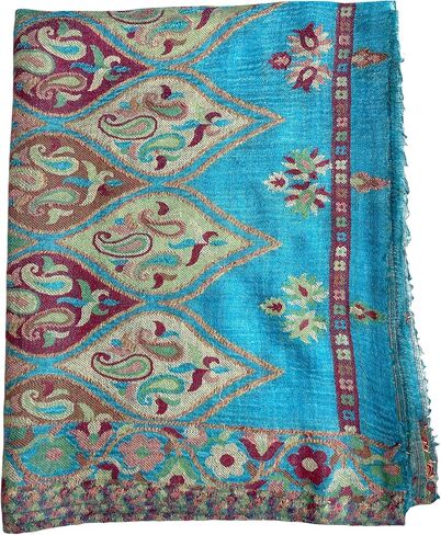Woollen Scarves for Women with Stunning Floral Prints Long Warm Wraps/Shawls Accessory for Fall/Winter in Saudi Arabia