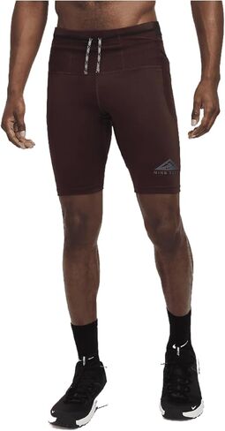 Nike Trail Lava Loops Men's Dri-FIT Running 1/2-Length Tights (Burgundy Crush/Black, DV9307-652) Size Large in Saudi Arabia