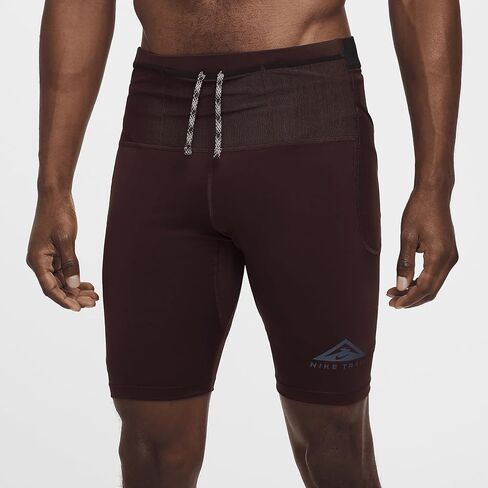 Nike Trail Lava Loops Men's Dri-FIT Running 1/2-Length Tights (Burgundy Crush/Black, DV9307-652) Size Large in Saudi Arabia