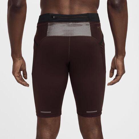 Nike Trail Lava Loops Men's Dri-FIT Running 1/2-Length Tights (Burgundy Crush/Black, DV9307-652) Size Large in Saudi Arabia