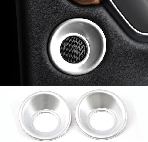 Car Accessories Fit for Honda CR-V CRV 2017 2018 2019 2020 2021 2022 Rear Door Speaker Frame Cover Trim (Peach Wood) ABS 2 PCS in Saudi Arabia