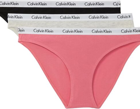 Calvin Klein Carousel Logo Cotton Stretch Bikini Panties, 3 Pack in Saudi Arabia