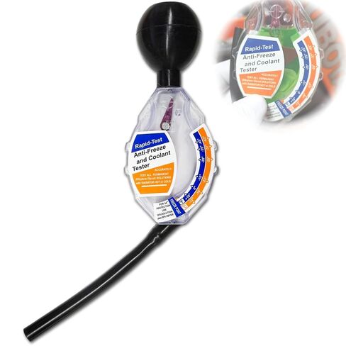 Antifreeze Tester Automotive 2 in 1, Dial Type Antifreeze Coolant Tester Hydrometer Engine Coolant Anti Freeze Testers Automotive Universal Tool for Car System (Inhalation) in Saudi Arabia