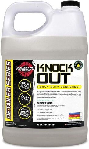 Renegade Products Knock Out - Heavy Duty Degreaser | Fast-Acting Industrial Cleaner for Engines, Wheels & Shop Equipment | Removes Grease, Dirt & Grime (1 GALLON) in Saudi Arabia