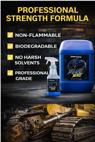 Street Legal Blue Beast Xtreme Degreaser – Heavy-Duty Concentrated Industrial Cleaner & Engine Degreaser, Fast-Acting Formula, 5 Gallon Pail (1) in Saudi Arabia