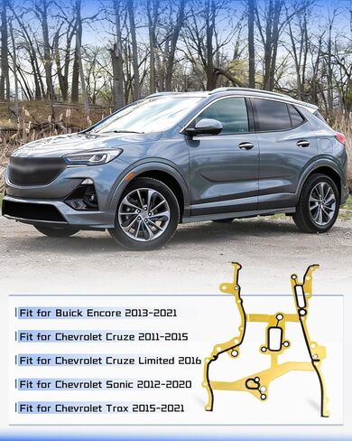 55562793 حشية غطاء توقيت المحرك تناسب Buick Encore 2013-2021 شيفروليه تشيفي كروز 2011-2015 كروز المحدودة 2016 سونيك 2012-2020 تراكس 2015-2021، حشية غطاء سلسلة التوقيت in Kuwait