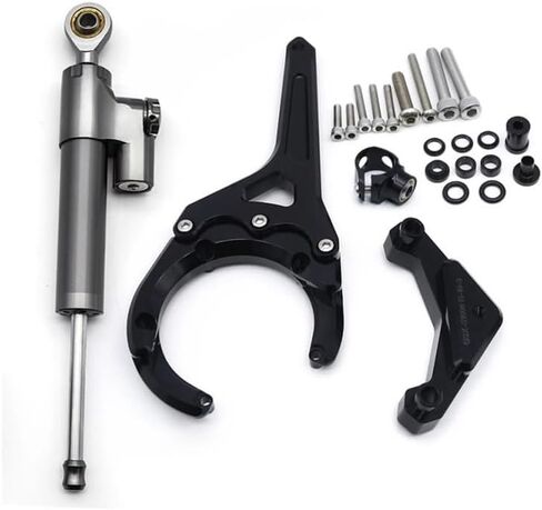 Steering Damper For GSX-S 1000/F For GSXS1000 For GSX-S1000 F 2016 2017 2018 2019 2020-2024 Steering Damper Stabilizer Bracket Support Kit For Suzuki For GSXS(Carbon look) in Saudi Arabia