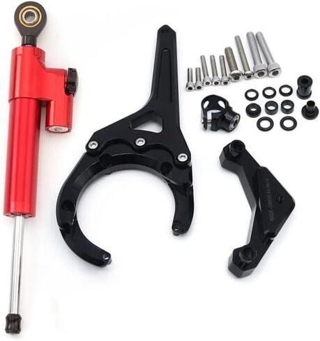 Steering Damper For GSX-S 1000/F For GSXS1000 For GSX-S1000 F 2016 2017 2018 2019 2020-2024 Steering Damper Stabilizer Bracket Support Kit For Suzuki For GSXS(Carbon look) in Saudi Arabia
