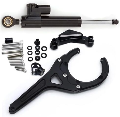 Steering Damper For GSX-S 1000/F For GSXS1000 For GSX-S1000 F 2016 2017 2018 2019 2020-2024 Steering Damper Stabilizer Bracket Support Kit For Suzuki For GSXS(Carbon look) in Saudi Arabia