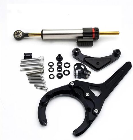Steering Damper For GSX-S 1000/F For GSXS1000 For GSX-S1000 F 2016 2017 2018 2019 2020-2024 Steering Damper Stabilizer Bracket Support Kit For Suzuki For GSXS(Carbon look) in Saudi Arabia