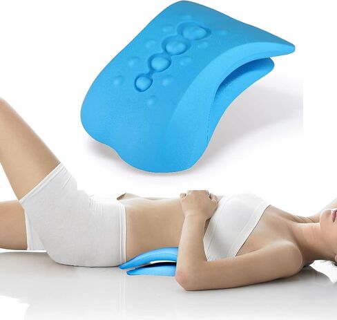 BK03 Neck and Shoulder Relaxer with Upper Back Massage Point, Cervical Traction Device Neck Stretcher for TMJ Pain Relief and Cervical Spine Alignment Chiropractic Pillow Black in Saudi Arabia