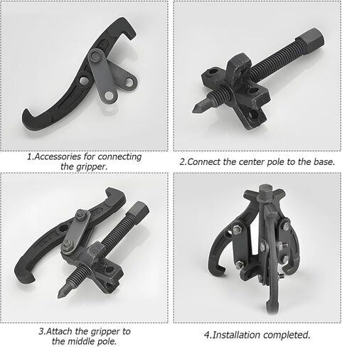 1 PCS Jaw Inner Bearing Puller, Pilot Bearing Gear Puller for Auto with Reversible Jaws, Heavy Duty Gear Extractor Tool for Automotive Wheel, Pulling Kit for Motorcycle Car SUV,(3 inch) in Saudi Arabia