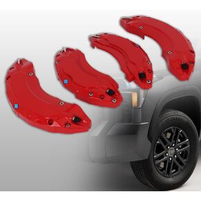 غطاء فرجار الفرامل لتويوتا كامري 2019-2023 2024 RAV4 2020-2024 17 في 18 بوصة محور العجلة الأمامي والخلفي أغطية فرجار السيارة مجموعة من 4 in Kuwait