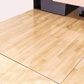 Transparent Chair Mat 2mm Transparent Floor Protector,Rectangular Vinyl Floor Protector Mat,Chair Mat-PVC Transparent Non-Slip Durable Floor Protector Mat for O,2mm-110x220cm(43.3x86in) in Kuwait