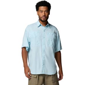 Columbia Men's PFG Tamiami II Short Sleeve Fishing Shirt, Marine Light, 2X Tall in Saudi Arabia
