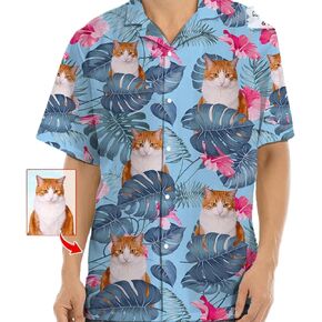 NAZENTI Personalized Hawaiian Shirt - Custom Face Shirt, Hawaiian Picture Shirts, Funny Hawaiian T-Shirt for Men Women 11 in Saudi Arabia