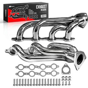 for Chevy Silverado 1500 Exhaust Headers, Exhaust Headers Compatible With 2002-2016 Chevy Silverado1500 2500HD 4.8L 5.3L 6.0L 6.2L V8 Engines Only in Kuwait