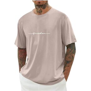 قميص رياضي للرجال، قمصان كاجوال بأكمام قصيرة وفتحة رقبة مستديرة، قمصان فضفاضة مناسبة للجري والتمارين الرياضية في صالة الألعاب الرياضية in Kuwait