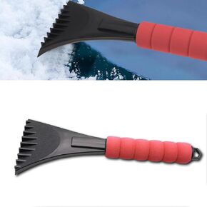 Car Windshield Ice Scraper, Scratch-Free Auto Ice Scraper with Foam Handle, Window Snow Frost Removal Tools, Scrape Frost and Ice, Universal for Truck, SUV, Vehicles (Red) in Kuwait