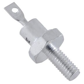 NTE Electronics NTE5877 صمام ثنائي لمقوم الطاقة من السيليكون، Do-4، علبة الأنود، تصنيف تيار 12 أمبير، 300 فولت in Kuwait