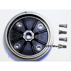 Compatible with Kawasaki Mule 2010/2500 / 2510 (KAF620) Front/Rear Brake Drum & 4 Studs Kit in Saudi Arabia