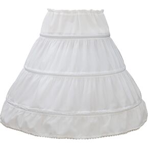 Girls' 3 Hoops Full Slip Petticoat Crinoline A-line Ball Gown Underskirt. in Kuwait