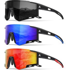 NSSIW Kids-Sunglasses Sports Sun Glasses: Youth Baseball Sunglasses Shades for Boys Girls UV400 Cycling 3 Pack Age 6-16 in Kuwait
