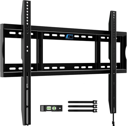 HOME VISION TV Wall Mount Fixed for Most 26-55 inch Flat/Curved TVs, Low Profile TV Mount, Wall Mount TV Bracket with Max VESA 400X400mm up to 99lbs Fits 16" Wood Studs, Quick Release Lock in Kuwait