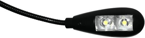 مصباح قراءة USB مزود بمصباحين LED ووصلة عنق الإوزة المرنة - 2 إعدادات سطوع ومفتاح تشغيل / إيقاف للكمبيوتر المحمول والكمبيوتر المحمول والكمبيوتر الشخصي وجهاز ماك (أبيض) in Kuwait